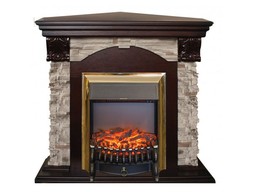 Угловой каминокомплект Romotop STD/EUG AO с Fobos Lux/Majestic Lux